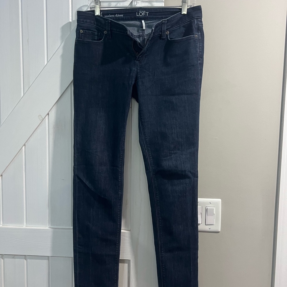 Loft jeans modern skinny dark size 4